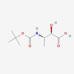molecular formula C9H17NO5 B071190 Butanoic acid, 3-[[(1,1-dimethylethoxy)carbonyl]amino]-2-hydroxy-, (2R,3S)- CAS No. 174282-97-4