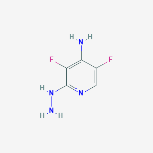 molecular formula C5H6F2N4 B071192 3,5-Difluoro-2-hydrazinylpyridin-4-amine CAS No. 159783-21-8