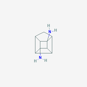 molecular formula C9H12N2 B071193 Pentacyclo[4.3.0.02,5.03,8.04,7]nonane-2,4-diamine (9CI) CAS No. 176679-54-2
