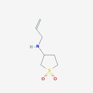 molecular formula C7H13NO2S B071194 1,1-dioxo-N-prop-2-enylthiolan-3-amine CAS No. 194788-58-4