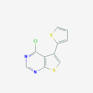 molecular formula C10H5ClN2S2 B071201 4-氯-5-(2-噻吩基)噻吩并[2,3-d]嘧啶 CAS No. 189681-04-7