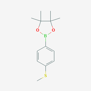 molecular formula C13H19BO2S B071202 4,4,5,5-Tetramethyl-2-(4-(methylthio)phenyl)-1,3,2-dioxaborolane CAS No. 190788-58-0