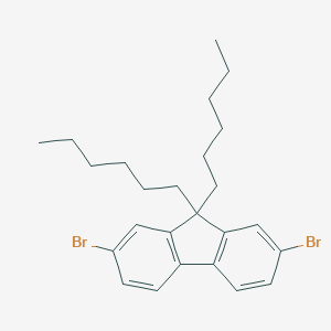 molecular formula C25H32Br2 B071203 9,9-Dihexyl-2,7-dibromofluorene CAS No. 189367-54-2