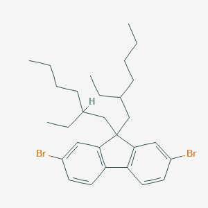 molecular formula C29H40Br2 B071206 2,7-Dibromo-9,9-bis(2-ethylhexyl)-9H-fluorene CAS No. 188200-93-3