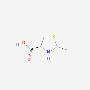 molecular formula C5H9NO2S B071209 (4R)-2-甲基噻唑烷-4-羧酸 CAS No. 190062-99-8