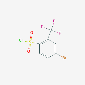 molecular formula C7H3BrClF3O2S B071211 4-Bromo-2-(trifluoromethyl)benzenesulfonyl chloride CAS No. 176225-10-8
