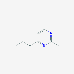 molecular formula C9H14N2 B071214 4-Isobutyl-2-methylpyrimidine CAS No. 188708-01-2