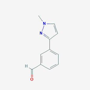 molecular formula C11H10N2O B071221 3-(1-甲基-1H-吡唑-3-基)苯甲醛 CAS No. 179056-79-2