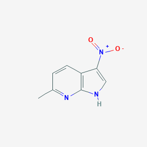 molecular formula C8H7N3O2 B071232 6-Methyl-3-nitro-1H-pyrrolo[2,3-b]pyridine CAS No. 178269-03-9