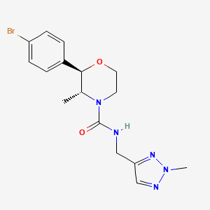 (2R,3R)-2-(4-bromophenyl)-3-methyl-N-[(2-methyltriazol-4-yl)methyl]morpholine-4-carboxamide