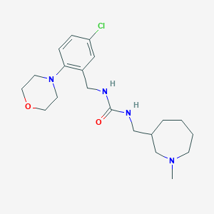 1-[(5-Chloro-2-morpholin-4-ylphenyl)methyl]-3-[(1-methylazepan-3-yl)methyl]urea