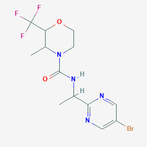 N-[1-(5-bromopyrimidin-2-yl)ethyl]-3-methyl-2-(trifluoromethyl)morpholine-4-carboxamide