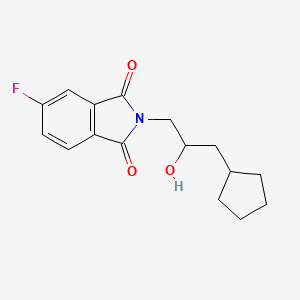 2-(3-Cyclopentyl-2-hydroxypropyl)-5-fluoroisoindole-1,3-dione