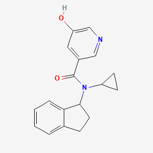 N-cyclopropyl-N-(2,3-dihydro-1H-inden-1-yl)-5-hydroxypyridine-3-carboxamide