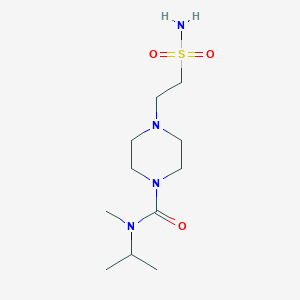 N-methyl-N-propan-2-yl-4-(2-sulfamoylethyl)piperazine-1-carboxamide