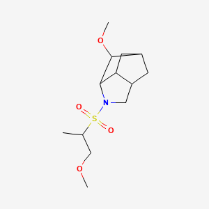 2-Methoxy-4-(1-methoxypropan-2-ylsulfonyl)-4-azatricyclo[4.2.1.03,7]nonane