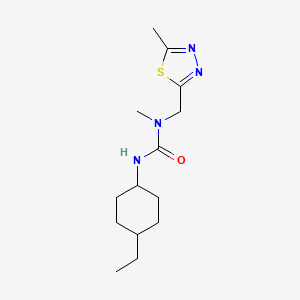 3-(4-Ethylcyclohexyl)-1-methyl-1-[(5-methyl-1,3,4-thiadiazol-2-yl)methyl]urea