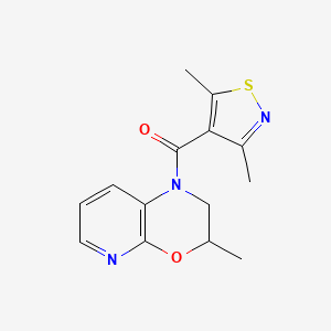 (3,5-Dimethyl-1,2-thiazol-4-yl)-(3-methyl-2,3-dihydropyrido[2,3-b][1,4]oxazin-1-yl)methanone