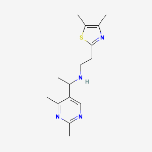 1-(2,4-dimethylpyrimidin-5-yl)-N-[2-(4,5-dimethyl-1,3-thiazol-2-yl)ethyl]ethanamine