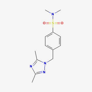 4-[(3,5-dimethyl-1,2,4-triazol-1-yl)methyl]-N,N-dimethylbenzenesulfonamide