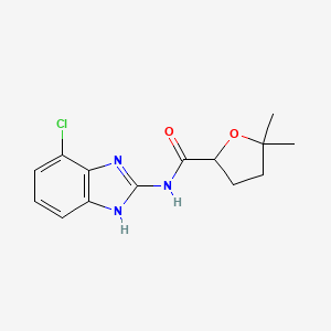 N-(4-chloro-1H-benzimidazol-2-yl)-5,5-dimethyloxolane-2-carboxamide