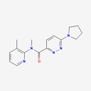 N-methyl-N-(3-methylpyridin-2-yl)-6-pyrrolidin-1-ylpyridazine-3-carboxamide