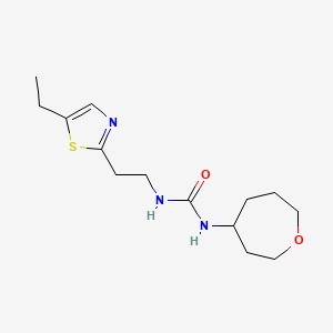 1-[2-(5-Ethyl-1,3-thiazol-2-yl)ethyl]-3-(oxepan-4-yl)urea