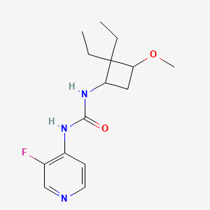 1-(2,2-Diethyl-3-methoxycyclobutyl)-3-(3-fluoropyridin-4-yl)urea