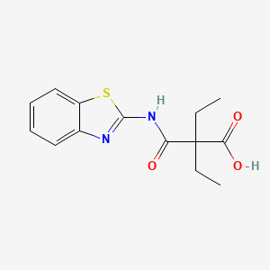 2-(1,3-Benzothiazol-2-ylcarbamoyl)-2-ethylbutanoic acid