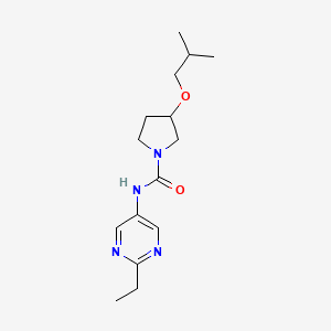 N-(2-ethylpyrimidin-5-yl)-3-(2-methylpropoxy)pyrrolidine-1-carboxamide