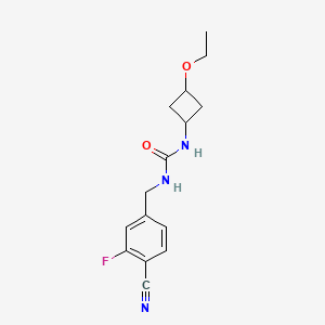 1-[(4-Cyano-3-fluorophenyl)methyl]-3-(3-ethoxycyclobutyl)urea