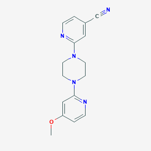 2-[4-(4-Methoxypyridin-2-yl)piperazin-1-yl]pyridine-4-carbonitrile