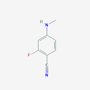 molecular formula C8H7FN2 B071242 2-Fluoro-4-(methylamino)benzonitrile CAS No. 171049-40-4