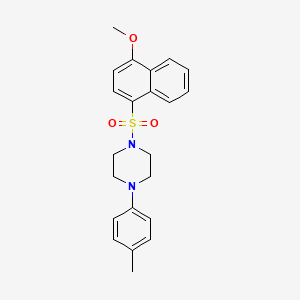 1-[(4-Methoxy-1-naphthyl)sulfonyl]-4-(4-methylphenyl)piperazine