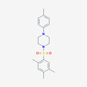 1-(4-Methylphenyl)-4-(2,4,5-trimethylbenzenesulfonyl)piperazine