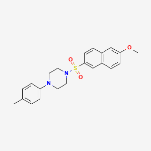 1-[(6-Methoxynaphthalen-2-yl)sulfonyl]-4-(4-methylphenyl)piperazine