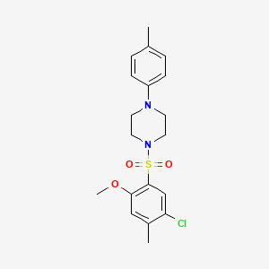 1-(5-Chloro-2-methoxy-4-methylbenzenesulfonyl)-4-(4-methylphenyl)piperazine