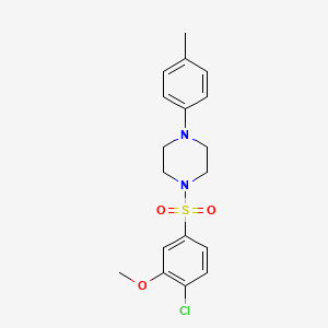 1-(4-Chloro-3-methoxybenzenesulfonyl)-4-(4-methylphenyl)piperazine