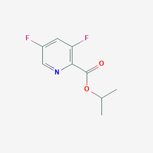 molecular formula C9H9F2NO2 B7124258 Isopropyl 3,5-difluoropicolinate 