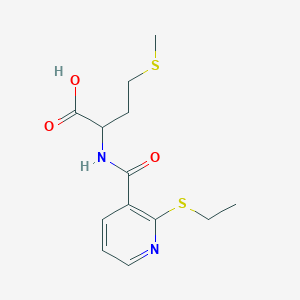 molecular formula C13H18N2O3S2 B071246 N-[2-(乙硫基)吡啶-3-羰基]蛋氨酸 CAS No. 175201-66-8