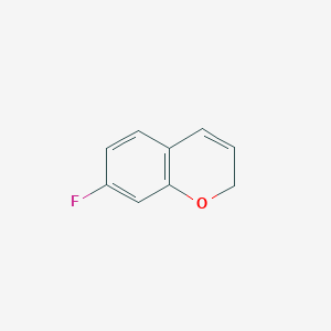 molecular formula C9H7FO B071256 7-fluoro-2H-chromene CAS No. 179071-53-5