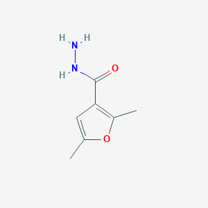 molecular formula C7H10N2O2 B071258 2,5-Dimethylfuran-3-carbohydrazide CAS No. 159881-93-3