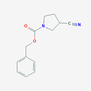molecular formula C13H14N2O2 B071299 3-氰基吡咯烷-1-甲酸苄酯 CAS No. 188846-99-3