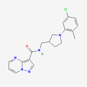 N-[[1-(5-chloro-2-methylphenyl)pyrrolidin-3-yl]methyl]pyrazolo[1,5-a]pyrimidine-3-carboxamide