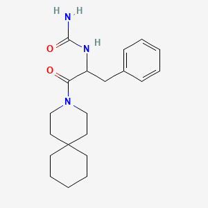 [1-(3-Azaspiro[5.5]undecan-3-yl)-1-oxo-3-phenylpropan-2-yl]urea