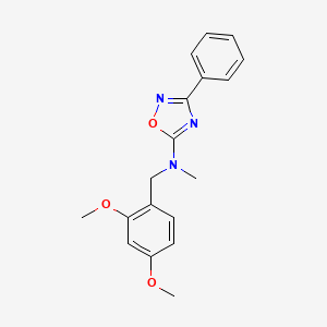 N-[(2,4-dimethoxyphenyl)methyl]-N-methyl-3-phenyl-1,2,4-oxadiazol-5-amine