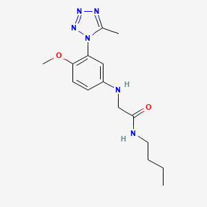 N-butyl-2-[4-methoxy-3-(5-methyltetrazol-1-yl)anilino]acetamide