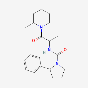 N-[1-(2-methylpiperidin-1-yl)-1-oxopropan-2-yl]-2-phenylpyrrolidine-1-carboxamide