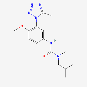 3-[4-Methoxy-3-(5-methyltetrazol-1-yl)phenyl]-1-methyl-1-(2-methylpropyl)urea