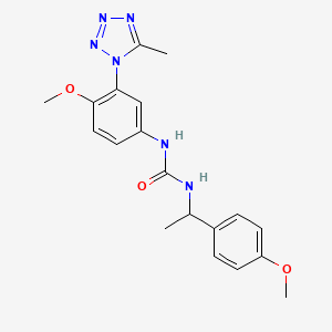 1-[4-Methoxy-3-(5-methyltetrazol-1-yl)phenyl]-3-[1-(4-methoxyphenyl)ethyl]urea